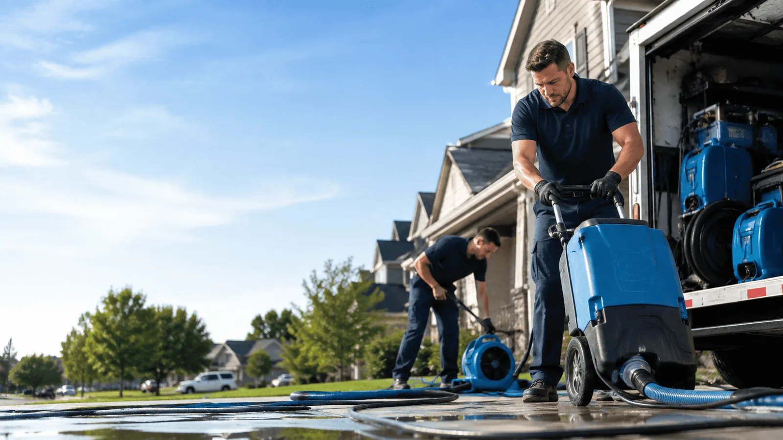 Dehumidification being performed in Village Mills, TX